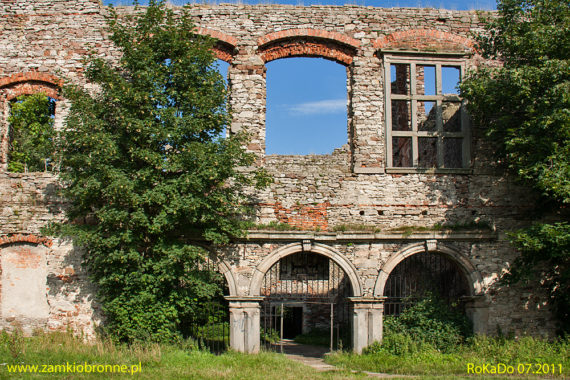 Ruiny pałacu w Podzamczu Piekoszowskim