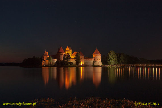 Troki zamek na wyspie