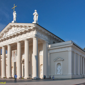 Wilno katedra i Pałac Wielkich Książąt Litewskich na Zamku Dolnym
