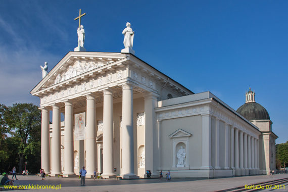 Wilno katedra i Pałac Wielkich Książąt Litewskich na Zamku Dolnym