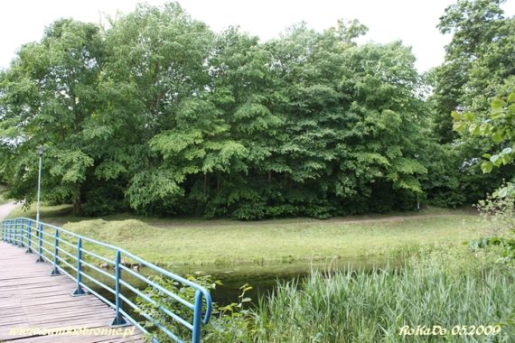 Nikłe pozostałości zamku w Złocieńcu