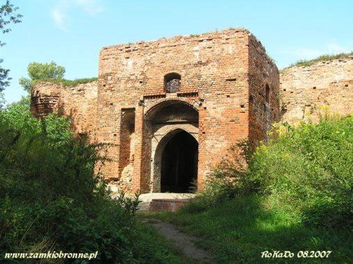 Ruiny zamku Dyb&oacute;w w Toruniu