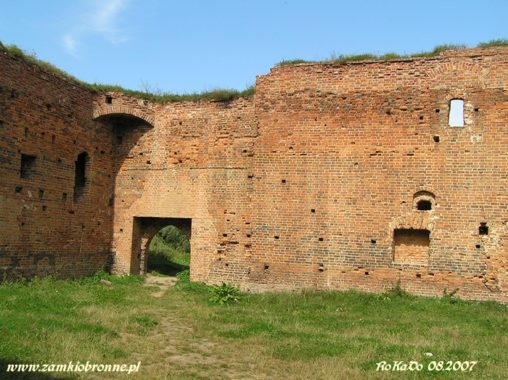 Ruiny zamku Dybów w Toruniu