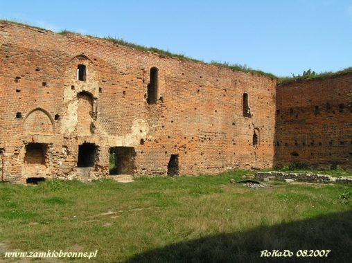 Ruiny zamku Dybów w Toruniu
