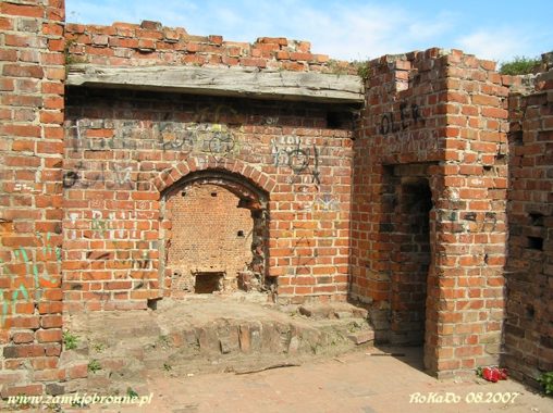 Ruiny zamku Dyb&oacute;w w Toruniu