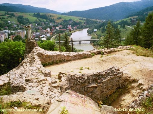 Muszyna. Ruiny zamku biskup&oacute;w krakowskich.