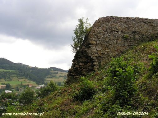 Muszyna. Ruiny zamku biskup&oacute;w krakowskich.