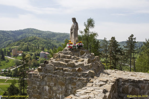 Muszyna. Ruiny zamku biskupów krakowskich.