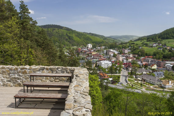 Muszyna. Ruiny zamku biskup&oacute;w krakowskich.