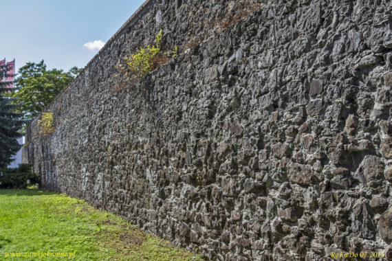 Zwoleń fragment mur&oacute;w miejskich
