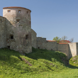 Bardejów mury miejskie. Czerwona baszta.