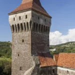 Hunedoara Zamek Corvina wieża " Ne Boisa "