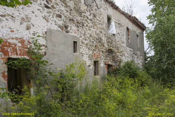 Trzebieszowice Czerwony Dwór wieża obronno-mieszkalna