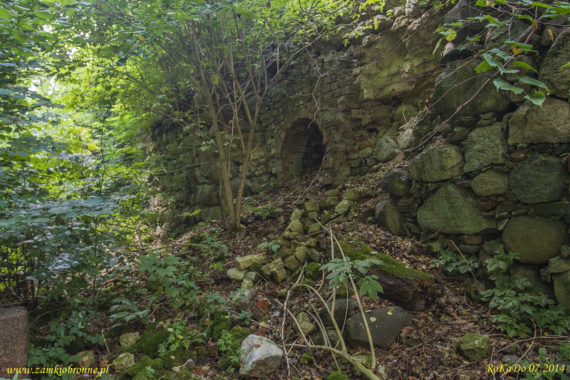 Zamek w Przezmarku, ruiny zamku gł&oacute;wnego