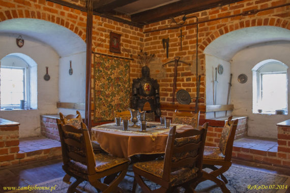 Zamek w Przezmarku, wnętrza wieży na podzamczu