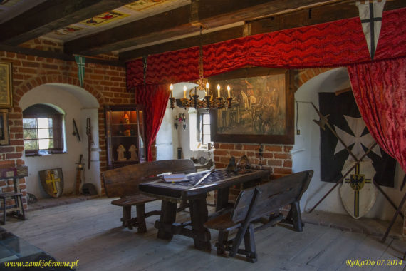 Zamek w Przezmarku, wnętrza wieży na podzamczu