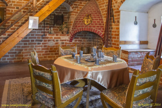 Zamek w Przezmarku, wnętrza wieży na podzamczu