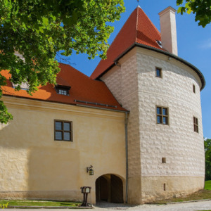 Zamek w Bausce brama renesansowa