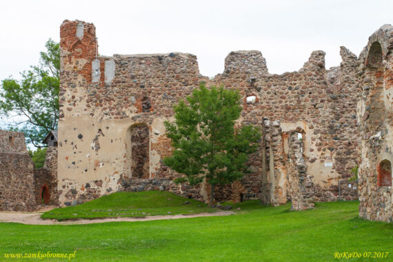 Zamek w Dobele zamek g&oacute;rny