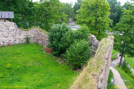 Zamek w Dobele zamek g&oacute;rny
