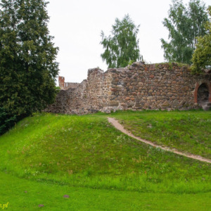 Zamek w Dobele podzamcze