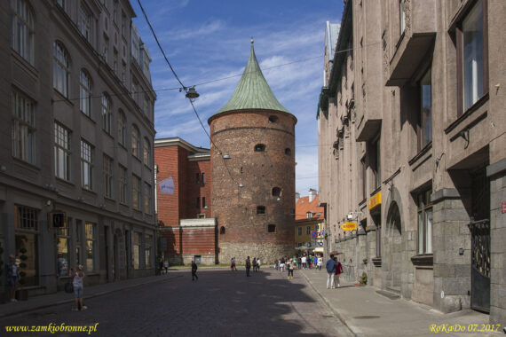 Ryga mury miejskie baszta Prochowa