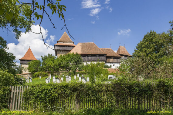 Viscri obronny kości&oacute;ł siedmiogrodzkich Sas&oacute;w