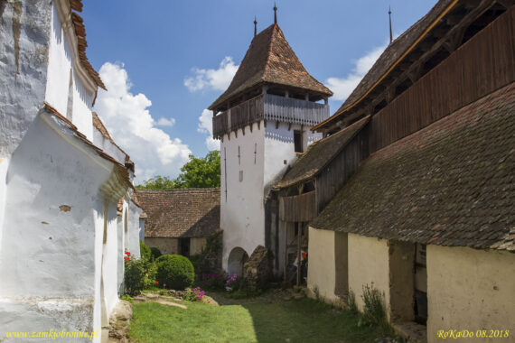 Viscri obronny kości&oacute;ł siedmiogrodzkich Sas&oacute;w