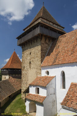 Viscri obronny kości&oacute;ł siedmiogrodzkich Sas&oacute;w