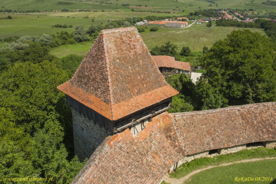Viscri obronny kości&oacute;ł siedmiogrodzkich Sas&oacute;w