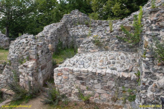 Zamek Lenno we Wleniu wieża płn-wsch