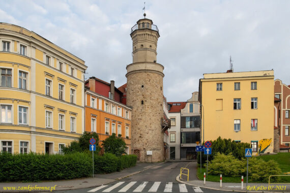 Miejskie mury obronne w Jeleniej G&oacute;rze wieża Zamkowa