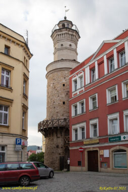 Miejskie mury obronne w Jeleniej G&oacute;rze wieża Zamkowa