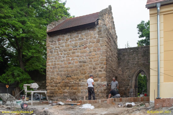 Złotoryja miejskie mury obronne.