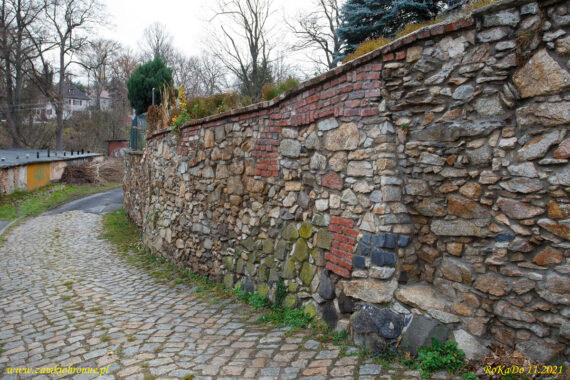 Gryf&oacute;w Śląski fragment średniowiecznych mur&oacute;w obronnych