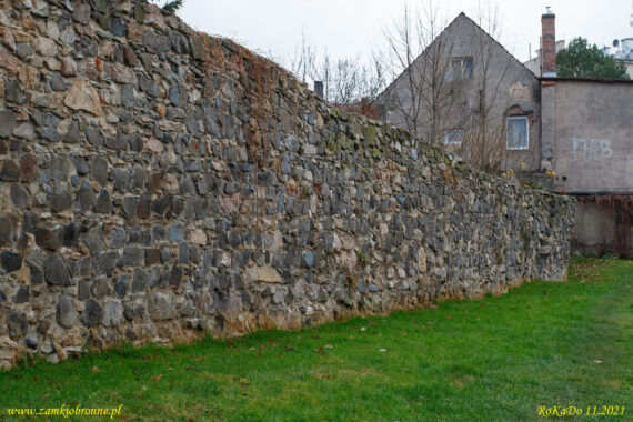 Gryfów Śląski fragment średniowiecznych murów obronnych
