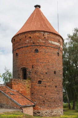 Dobre Miast miejskie mury obronne. Baszta Bociania