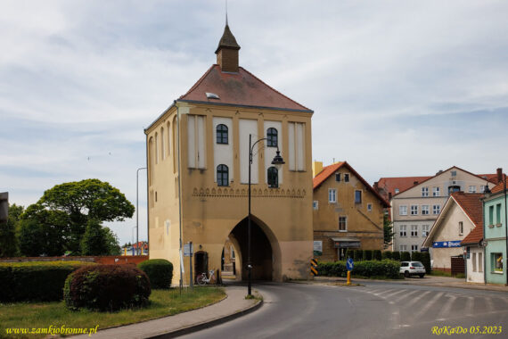 Gryfice miejskie mury obronne, brama Wysoka