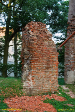 Barczewo pozostałości miejskich murów obronnych