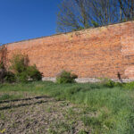 Świecie pozostałości miejskich murów obronnych.