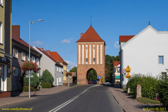 Myślibórz miejskie mury obronne brama Nowogródzka