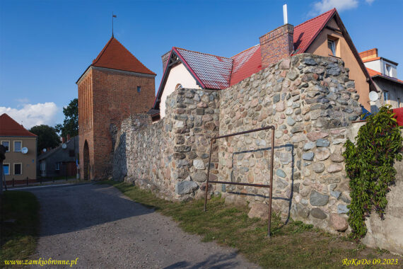 Myślibórz miejskie mury obronne brama Nowogródzka