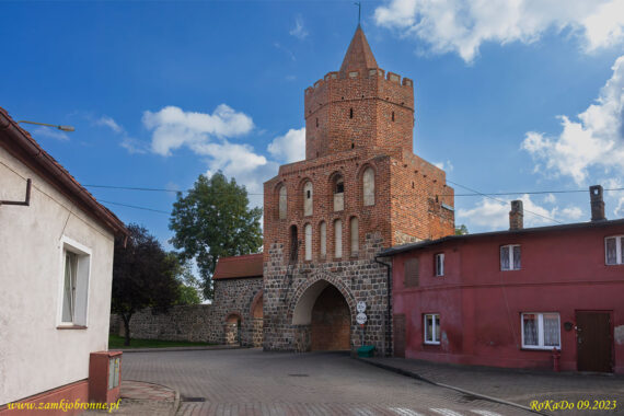 Trzcińsko miejskie mury obronne Brama Myśliborska
