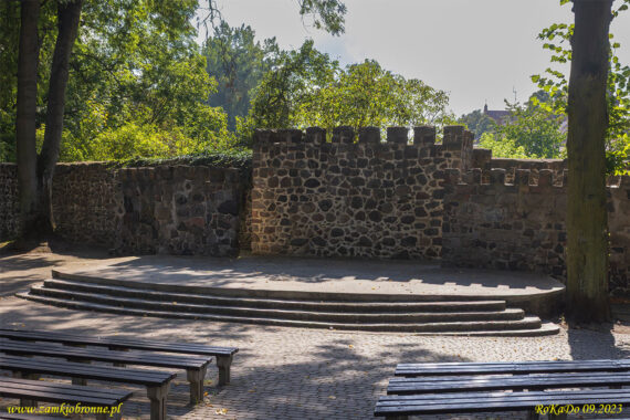 Trzcińsko miejskie mury obronne z czatownią